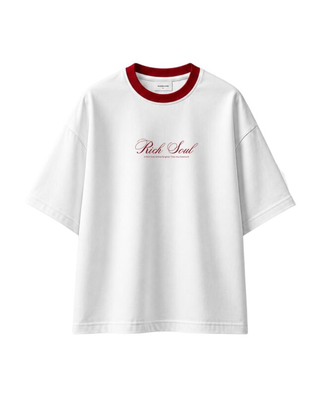 Boxy fit unisex rich soul T-shirt